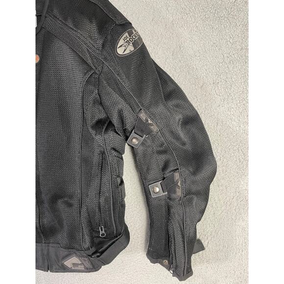 Joe Rocket Phoenix 4.0 Mesh Motorcycle Jacket Black Armor L Riding Racing - Picture 8 of 12